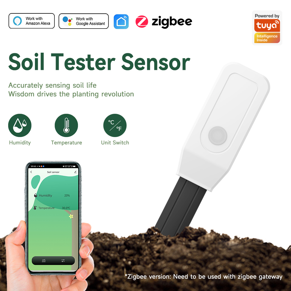 App Smart Garden - IHseno Tuya Zigbee testeur de sol