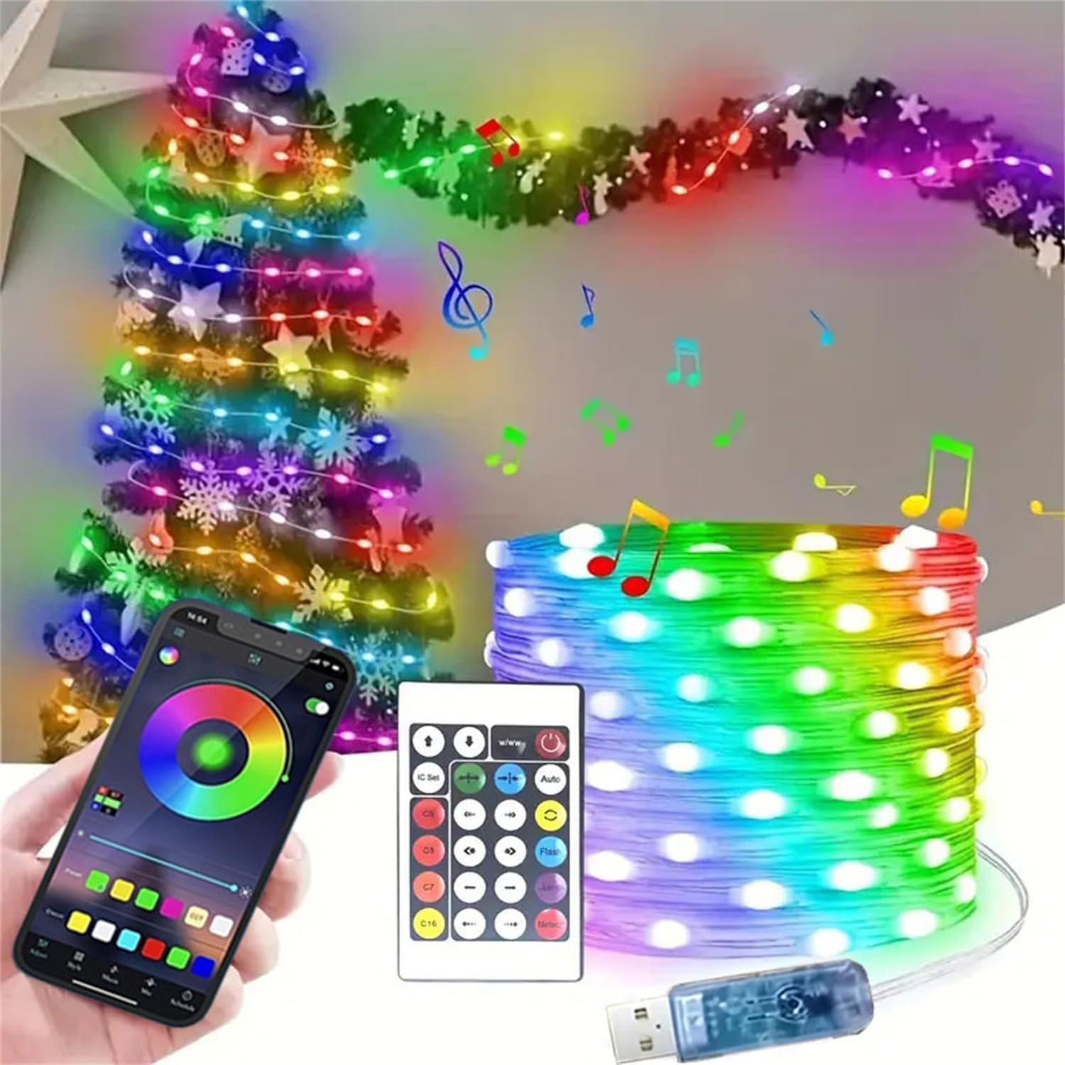 Smart Garden Festoon Lights - Bande lumineuse féerique Led, lumières de