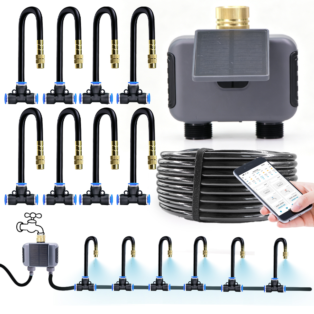 Smart Garden Refill - Système d'irrigation par pulvérisation solaire bidirectionnel
