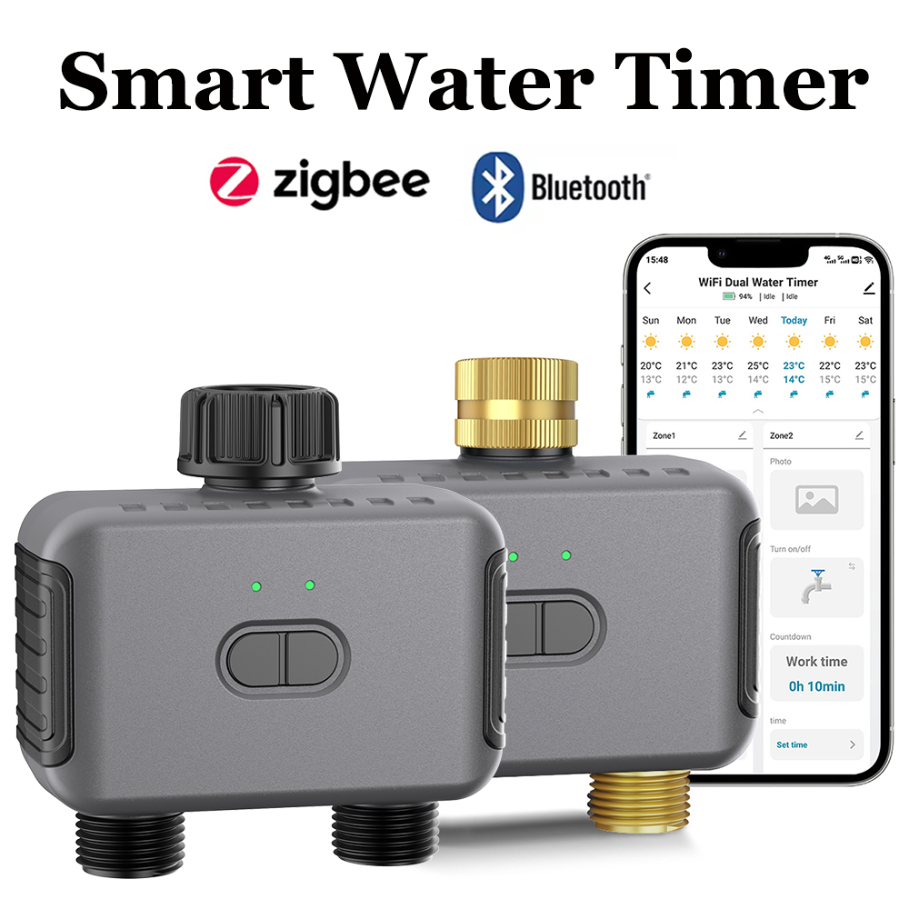 Smart Garden Outdoor - Minuterie d'eau intelligente Tuya Zigbee/BT, contrôleur