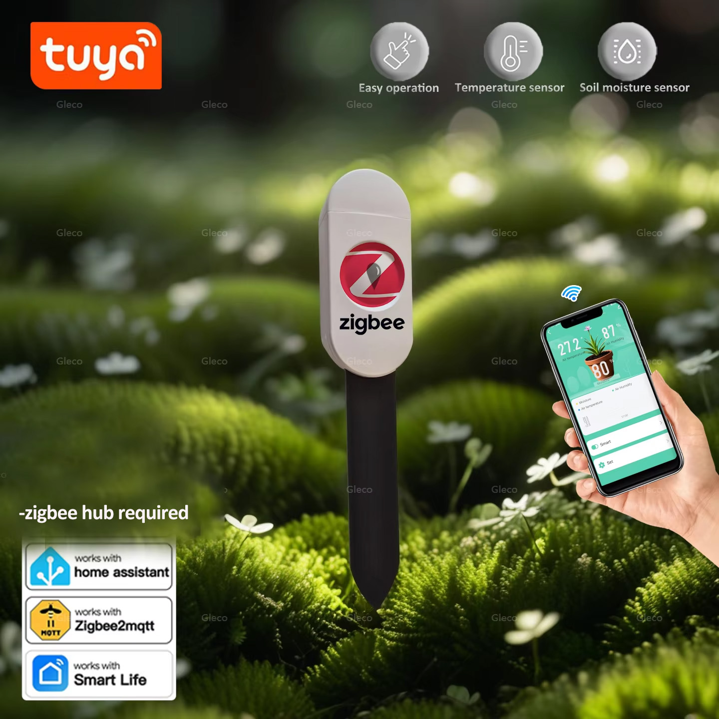 Smart Garden Products - Testeur d'humidité du sol Tuya Smart