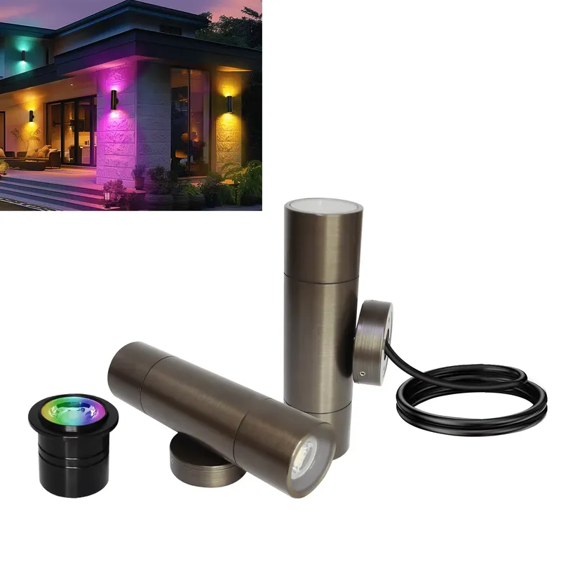 Smart Garden Outdoor - Applique murale LED extérieure en laiton
