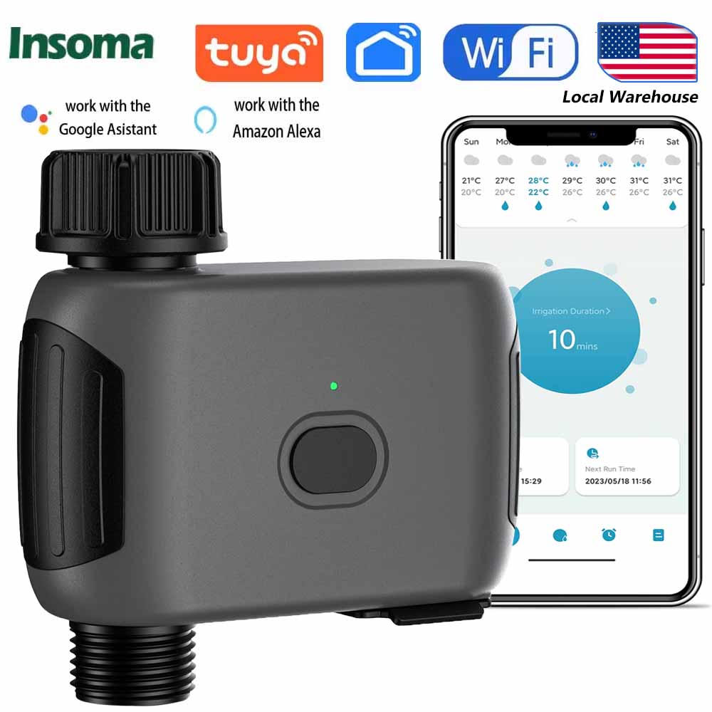 Smart Garden Hose Timer - Programmateur d'arrosage intelligent WiFi INSOMA, contrôle