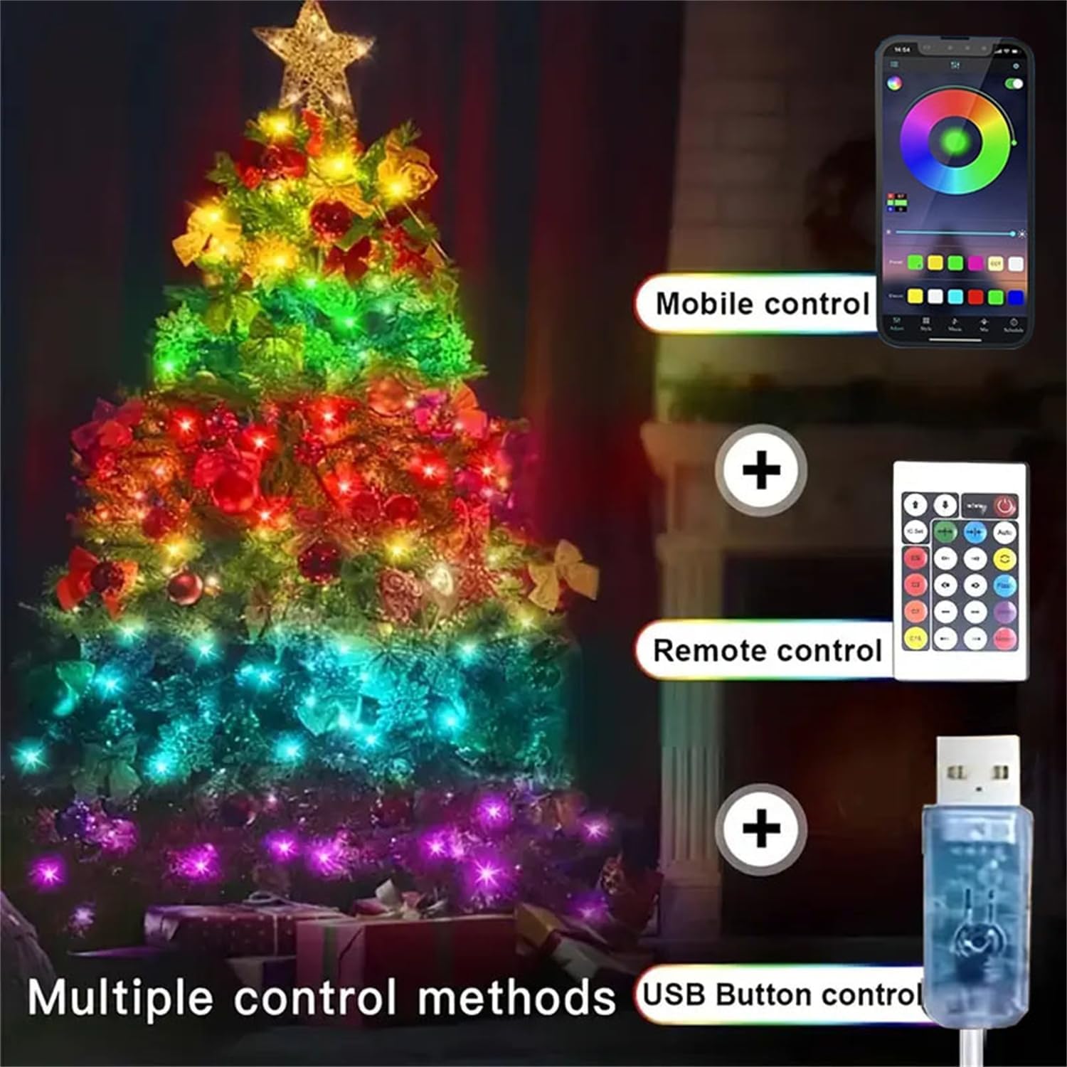Smart Garden Festoon Lights - Bande lumineuse LED féerique, guirlande de