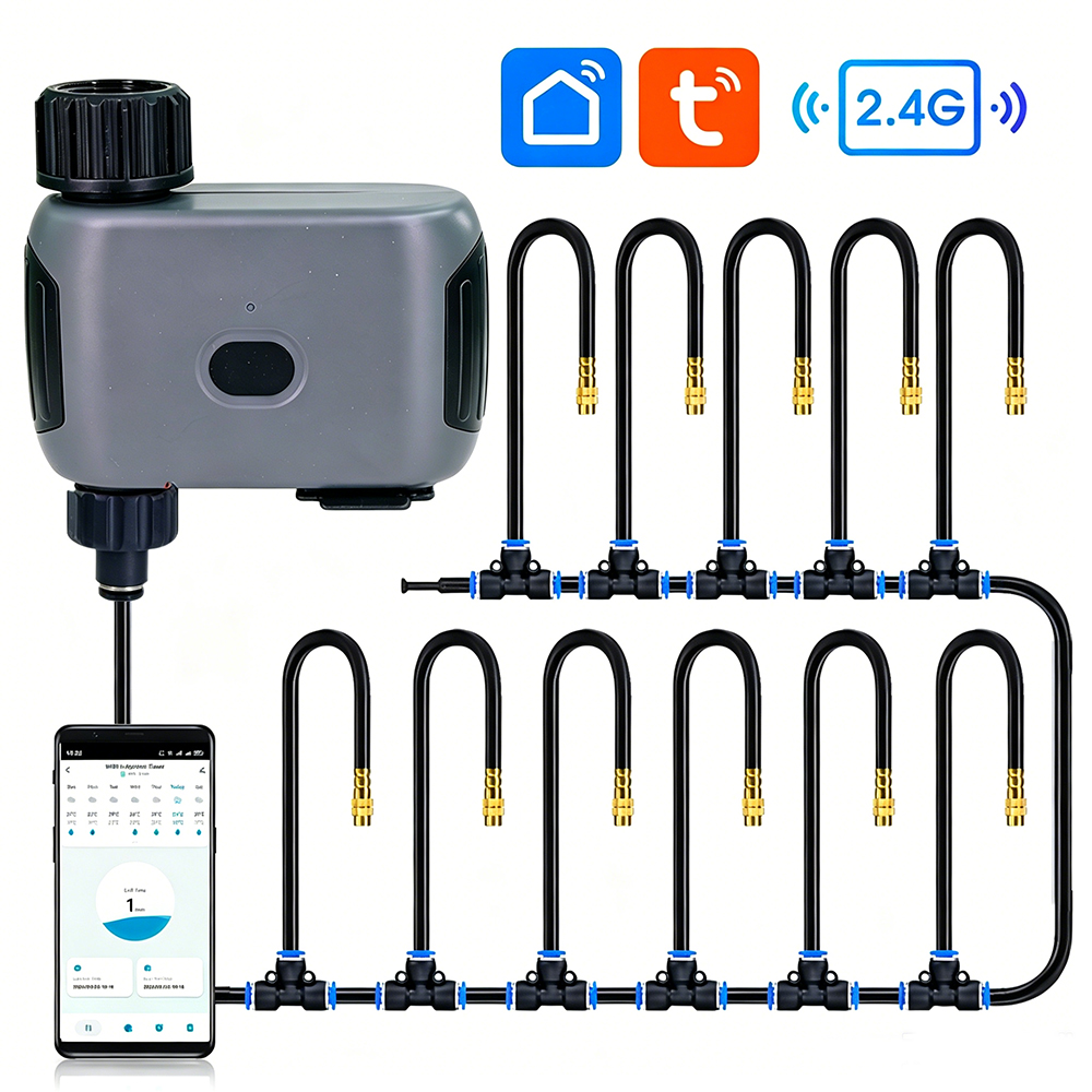 Smart Garden Refill - Kit d'arrosage intelligent Wi-Fi Tuya avec