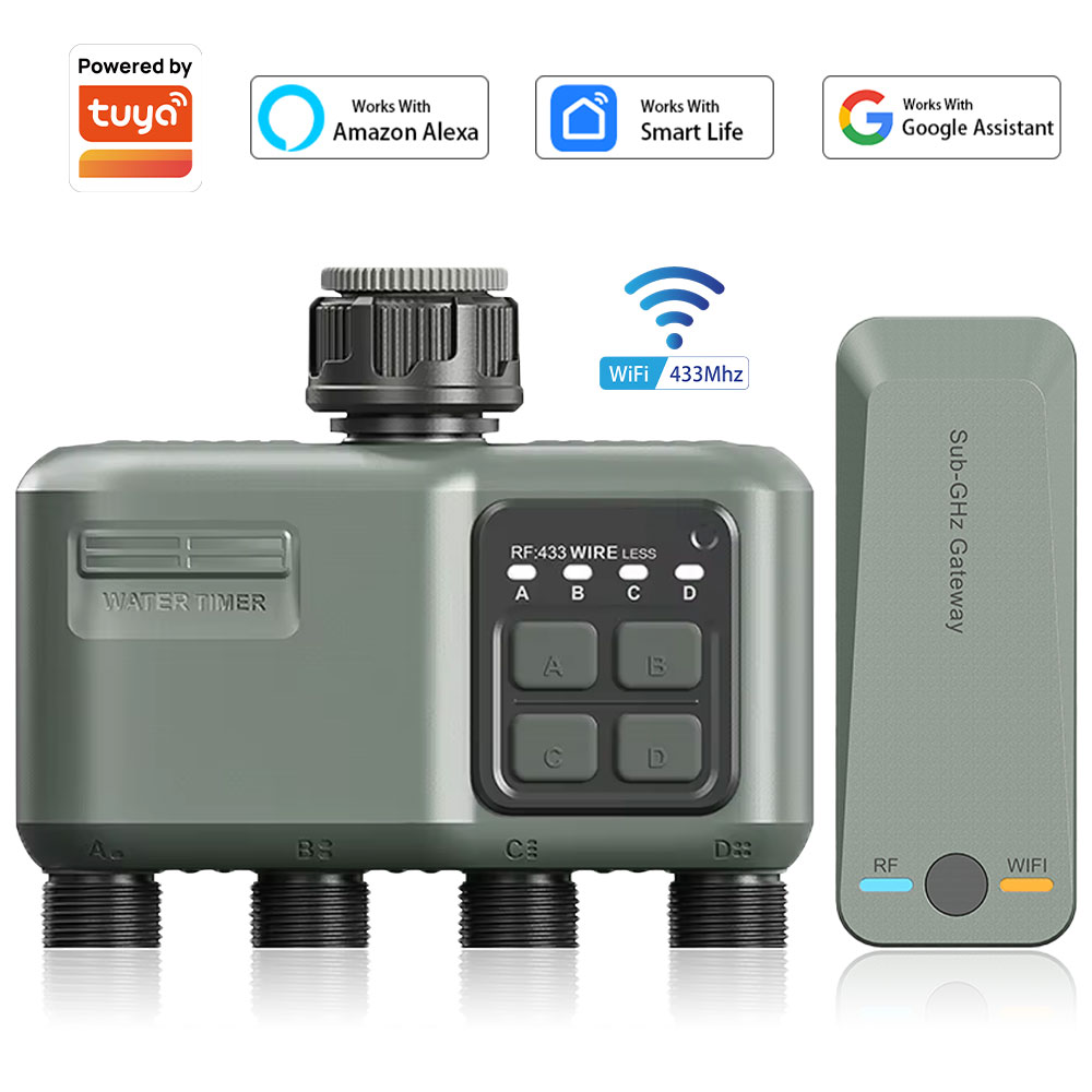 Smart Garden Outdoor - Programmateur d'arrosage numérique à 4 sorties