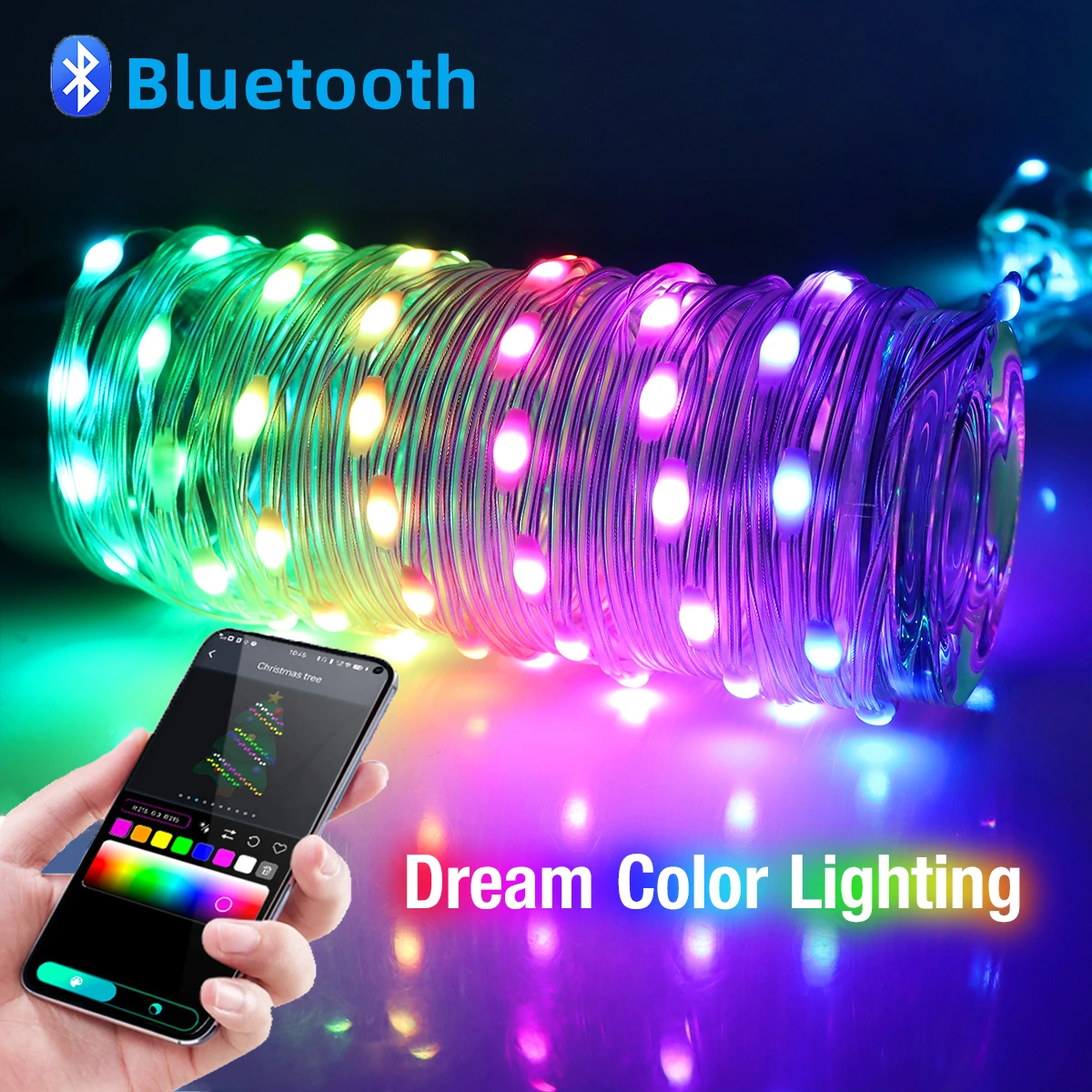 Smart Garden Festoon Lights - Guirlande lumineuse intelligente USB, 5m, 10m,