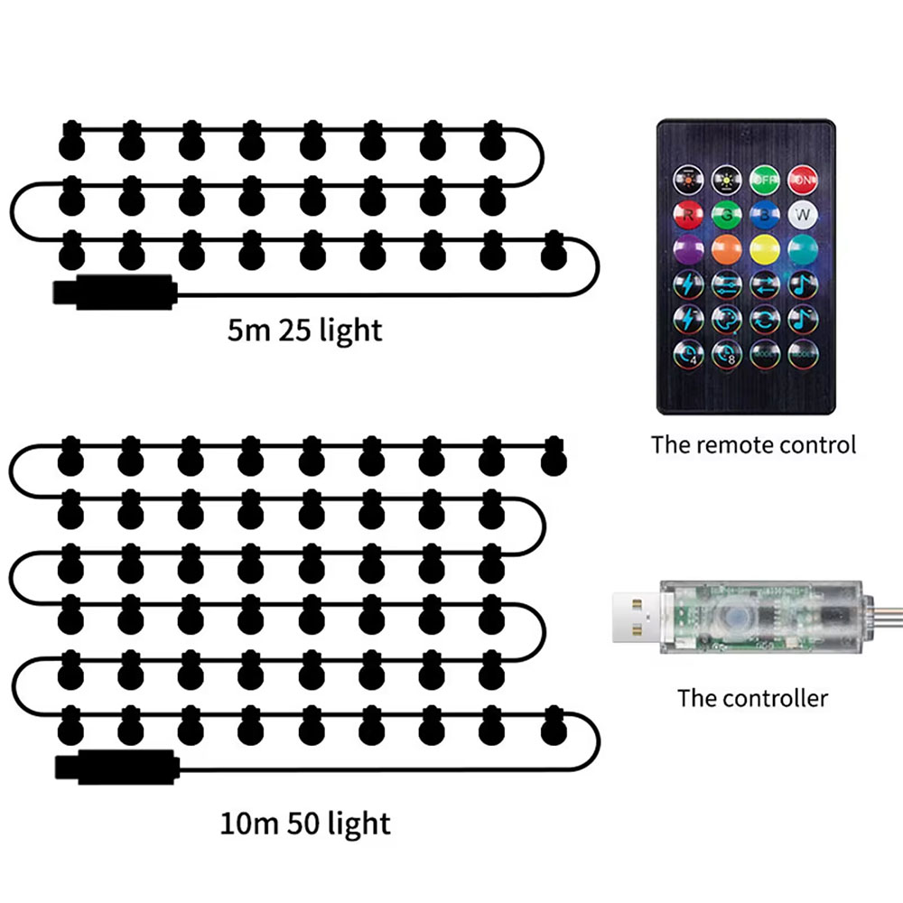 Guirlande lumineuse intelligen - Smart Garden Festoon Lights avis et prix