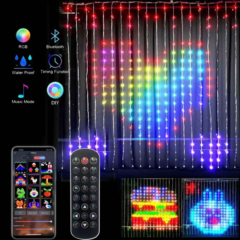Rideaux lumineux LED intellige - App Smart Garden avis et prix