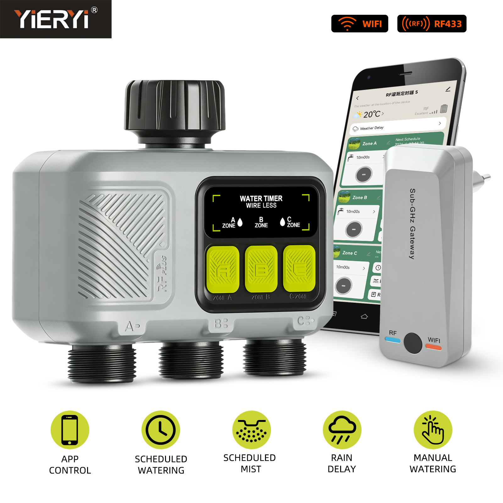 Yieryi – Arroseur intelligent  - App Smart Garden avis et prix