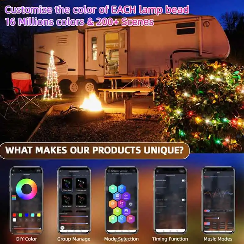 Bande lumineuse LED féerique,  - Smart Garden Festoon Lights avis et prix