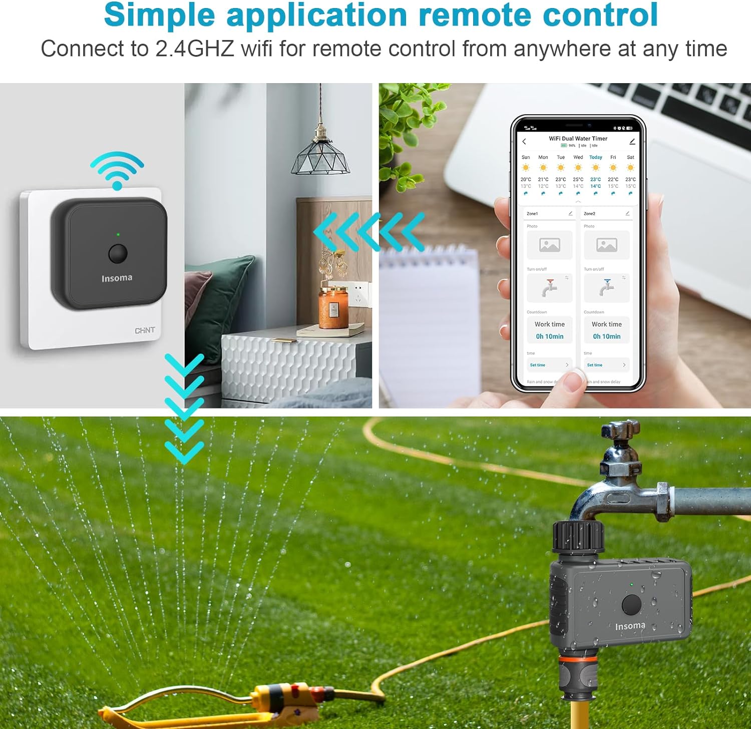Insoma Wifi minuterie d'arrosa - Smart Garden Refill avis et prix