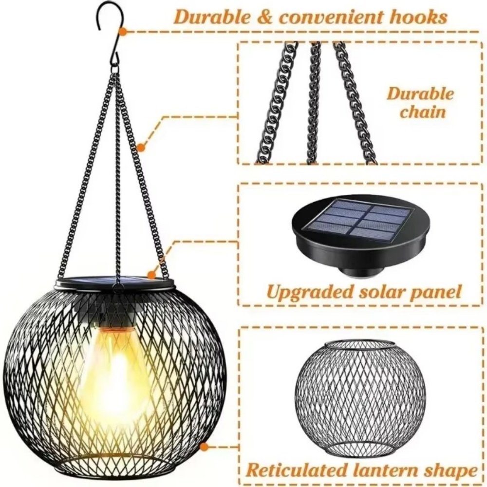 Lanterne solaire en fer forgé, - Smart Garden Ornaments avis et prix